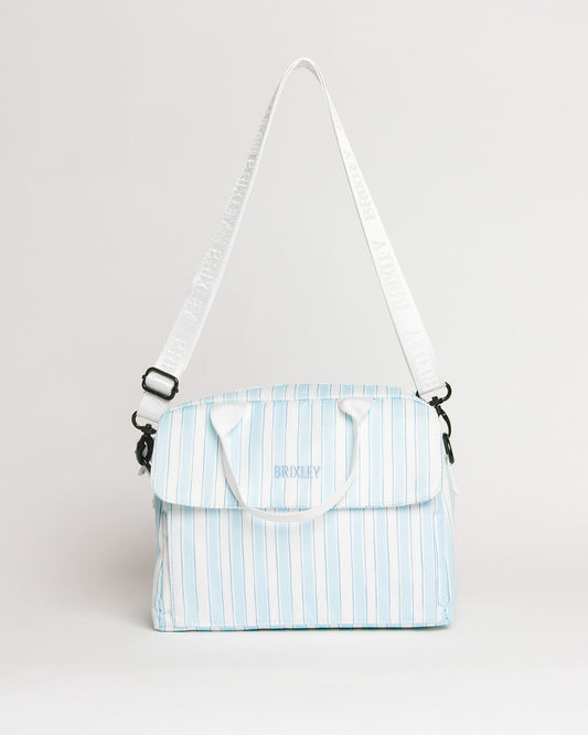 Blue Striped Lunch Box