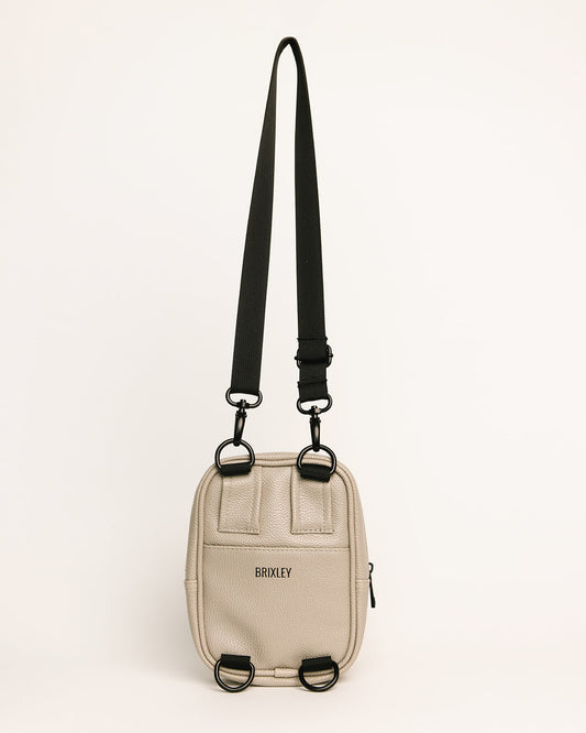 Leather Stone Crossbody Sling