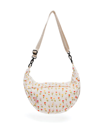Tulip Field Crescent Bag