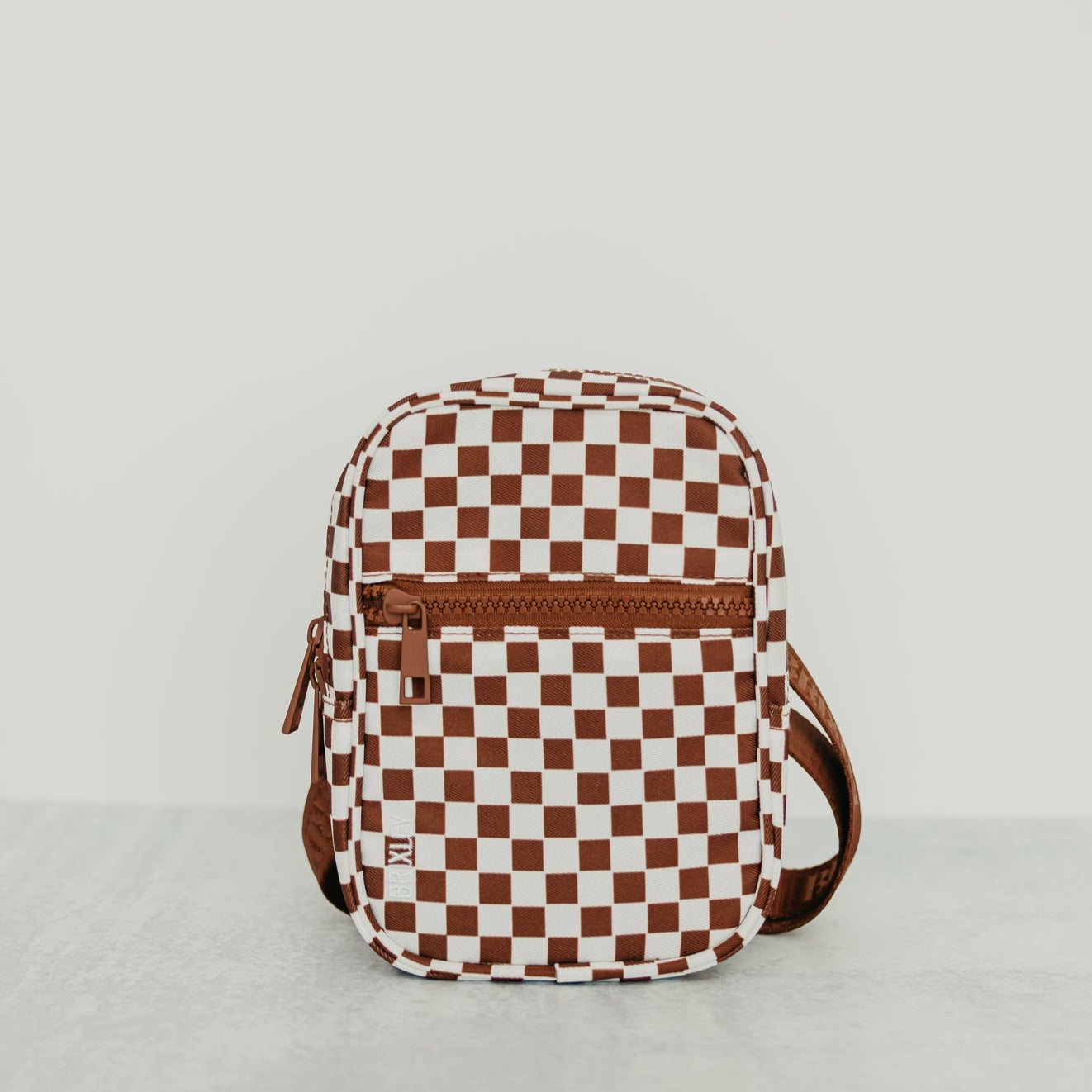 Checkered discount crossbody bag