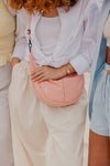 Peach Crescent bag