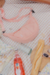 Peach Crescent bag