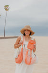 Peach Crescent bag