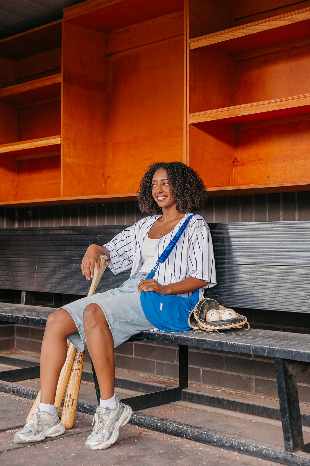 Cobalt Crescent Bag – Brixley Bags