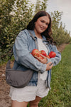 Gray Crescent Bag