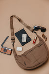 MEDIUM - Mocha Crescent Bag
