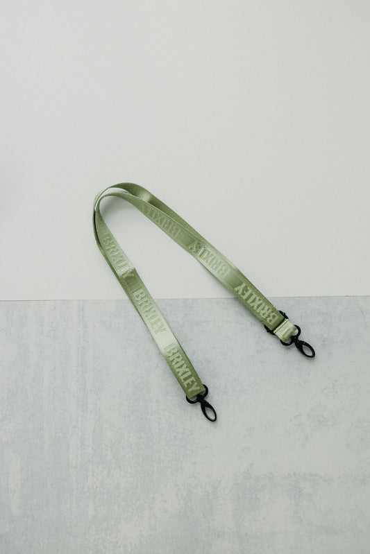 Green Checkered Brixley Logo Strap