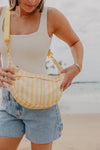 Sunbeam Stripe Crescent Bag
