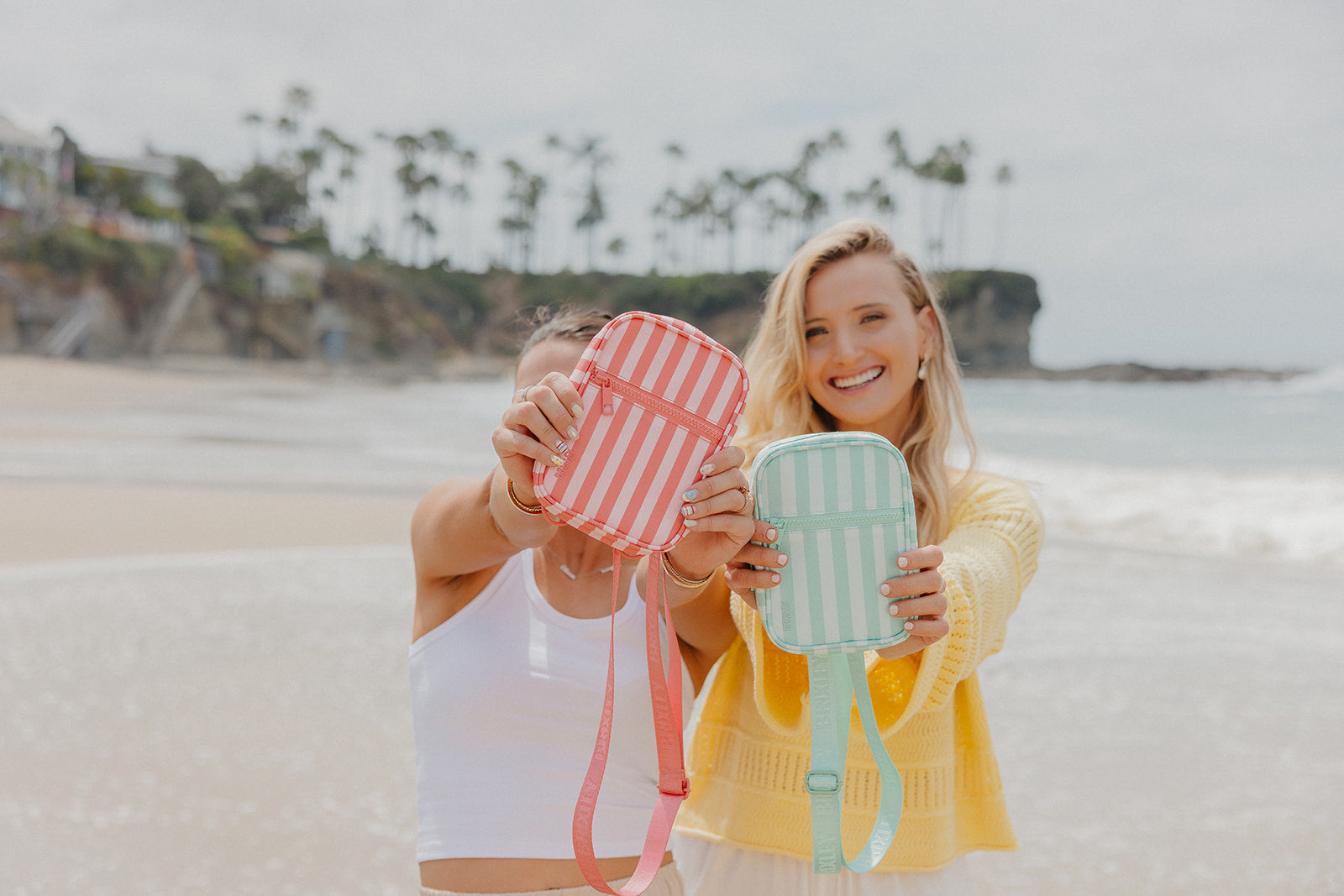 Seafoam Stripe Crossbody Sling – Brixley Bags