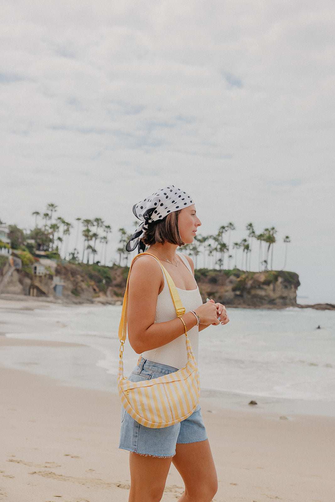 Sunbeam Stripe Crescent Bag – Brixley Bags