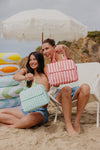 Coral Stripe Lunch Box