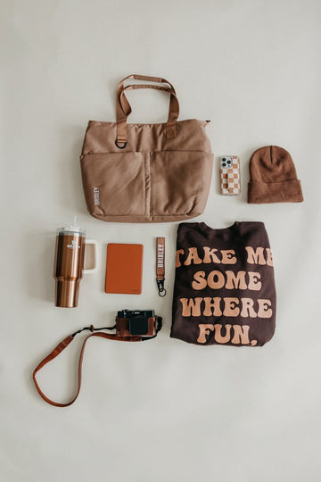 Tan Brixley Tote Bag