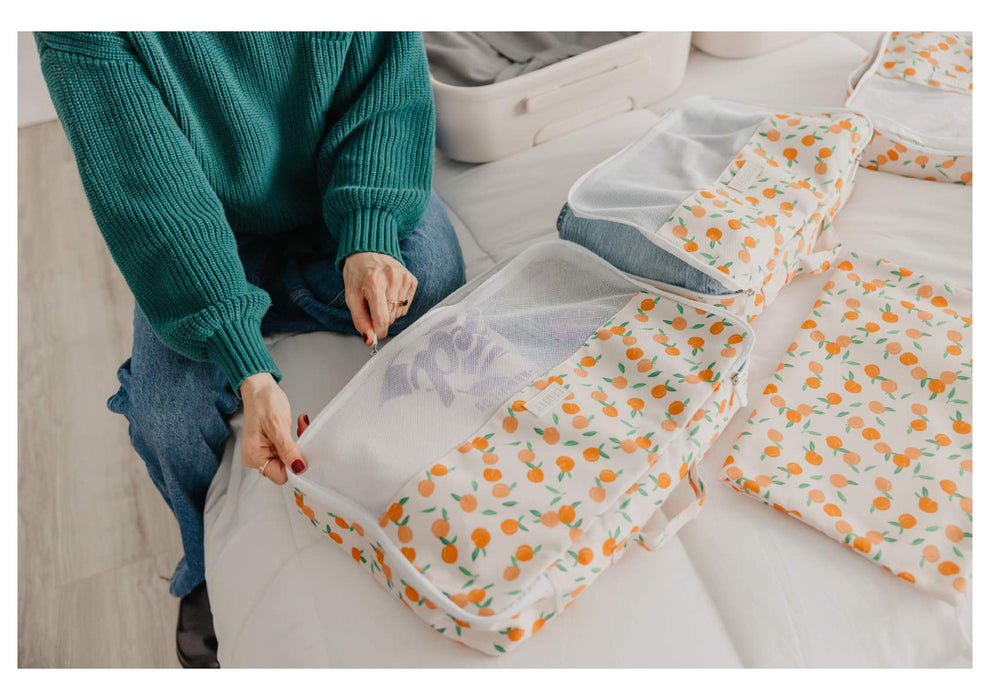 Just Peachy Packing Cube Set Brixley Bags