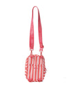 Coral Stripe Crossbody Sling