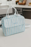 Blue Striped Lunch Box