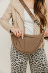 Mocha Crescent Bag