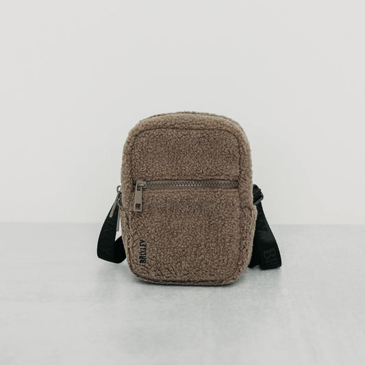 Sherpa Cocoa Crossbody Sling