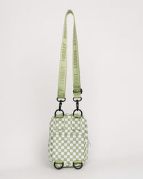 Frankie Checkered Crescent Sling Bag