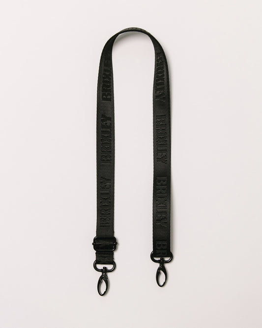 Black Brixley Logo Strap