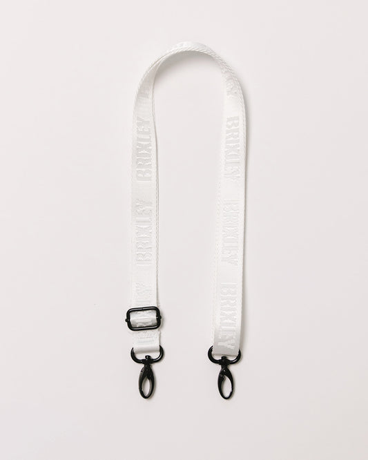 White Brixley Logo Strap