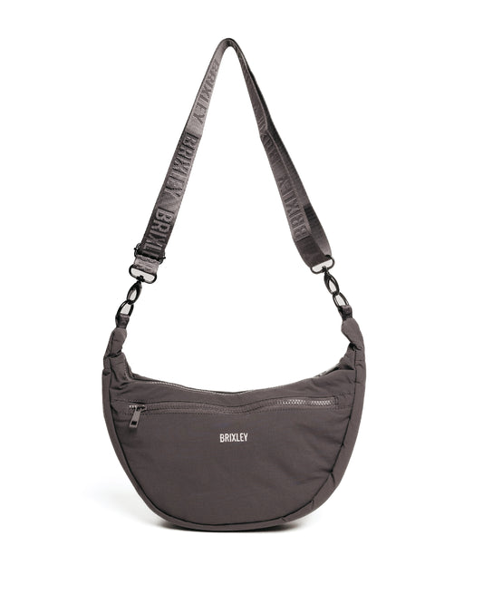Gray Crescent Bag