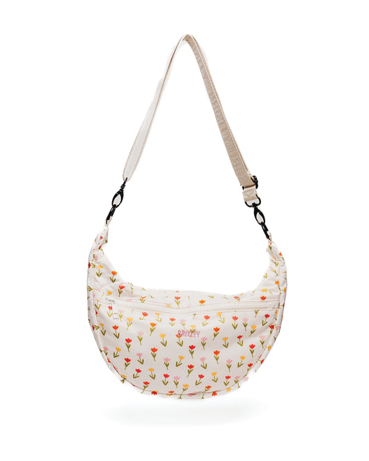 Tulip Field Crescent Bag