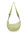 Green Gingham Crescent Bag