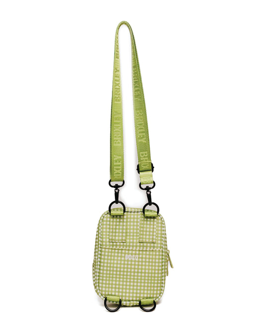 Green Gingham Crossbody Sling