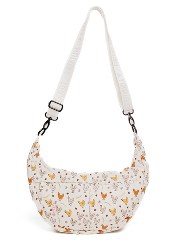 Fancy Feet Crescent Bag