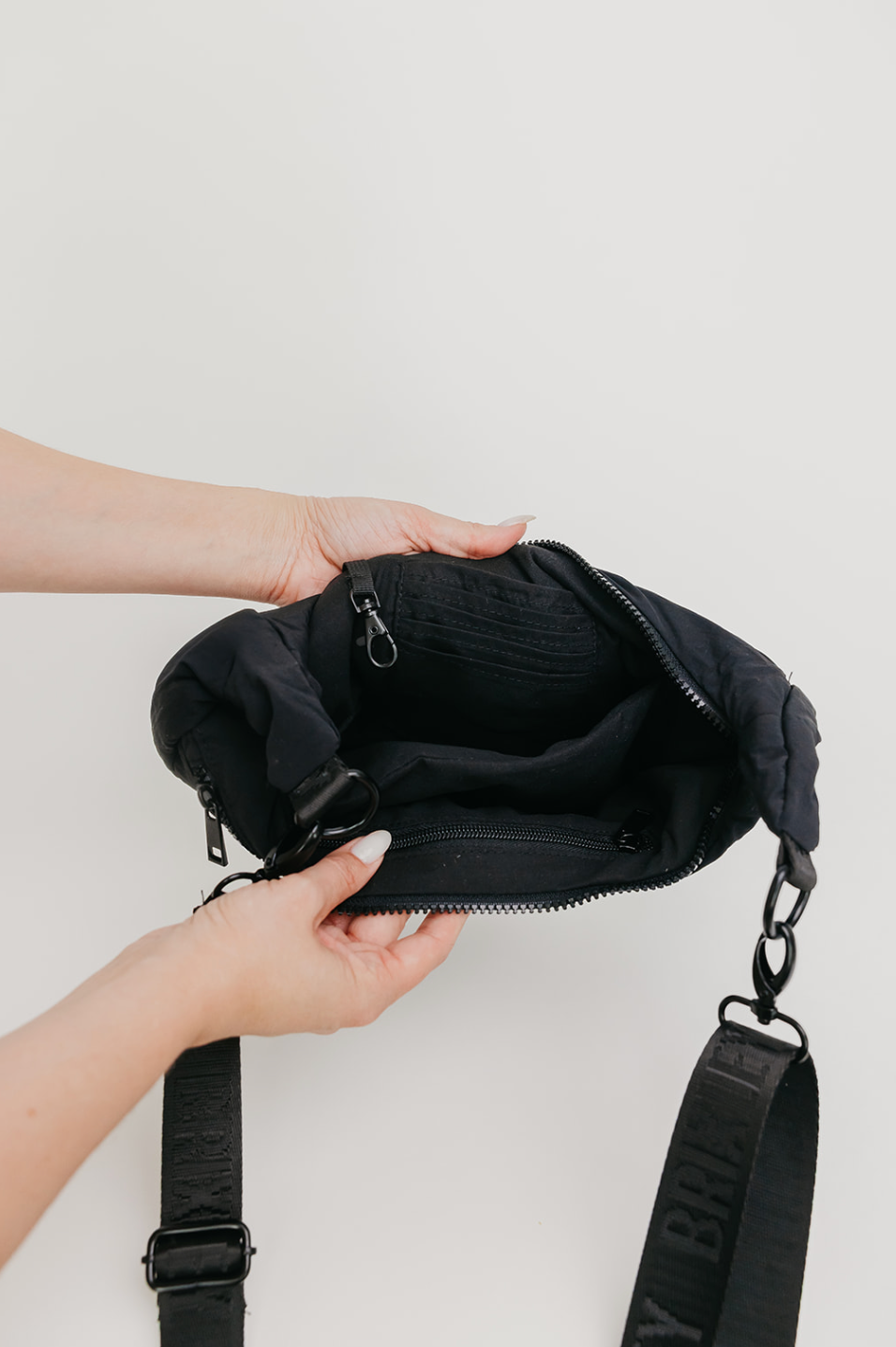 Onyx Crescent Bag – Brixley Bags Onyx Crescent Bag – Brixley Bags