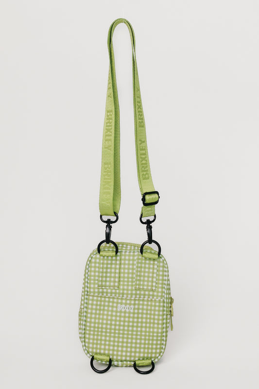 Green Gingham Crossbody Sling