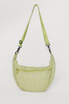 Green Gingham Crescent Bag