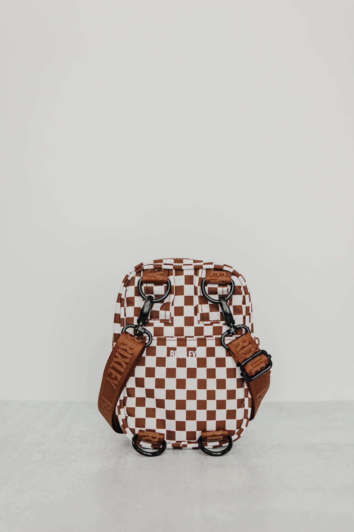 Brown checkered selling crossbody