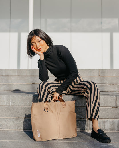 Tan Brixley Tote Bag