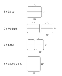 Dalmatian Packing Cube Set – Brixley Bags