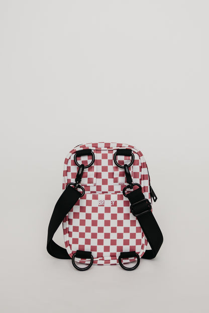 Pink Checkmate Crossbody Sling