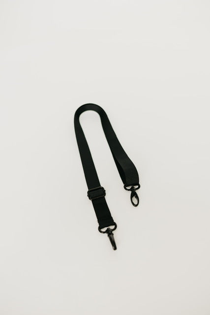 Black shop bag strap